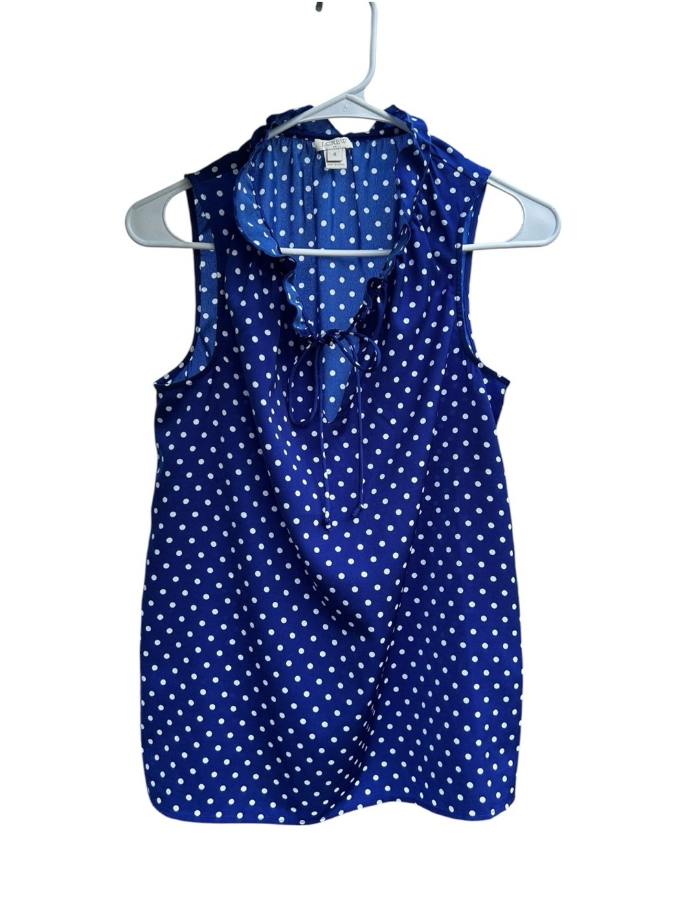 JCREW size 4 polka dot top
